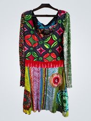 Desigual Women's Multicolor Patchwork Dress