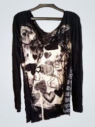 Desigual Long Sleeve Graphic T-Shirt