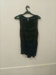 Stradivarius Schwarzes Tanktop