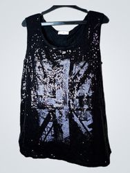 Cache Cache Sequin Union Jack Tank Top