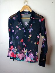 Betty Barclay Collection Black Floral Sheer Mesh B..