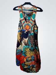 Desigual Women's Multicolor Patchwork Crochet Neck..
