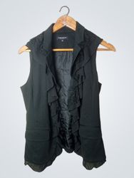 Blazer sans manches froncé Morgan Black