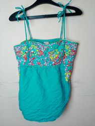 H&M Floral Smocked Cami Top