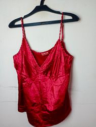 TAIFUN COLLECTION Red Embellished Camisole