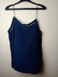 Mango Navy Blue Cami Top