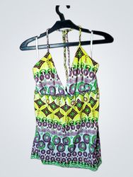 Colours of the World Halter Neck Tank Top