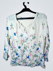 Blouse à imprimé floral Orsay