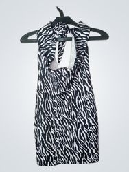 OVS Zebra Print Halter Dress