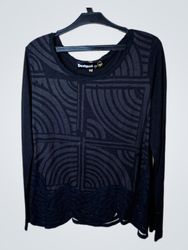 Desigual Black Long Sleeve Top