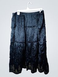 Bonmarche Schwarzer Stufenrock Größe 20