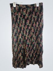 Jupe maxi avec imprimé abstrait