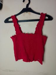 Hollister Smocked Crop Top
