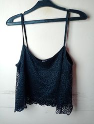 FB SISTER Black Lace Cami Top