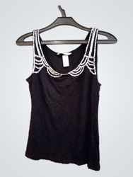 H&M Black Embellished Tank Top