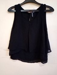 Divided by H&M Black Layered Sleeveless Top