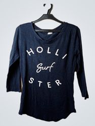 Camiseta Gráfica de Manga Longa Hollister