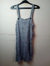 H&M Plaid Pinafore Dress