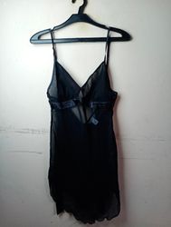 Robe nuisette babydoll noire H&M