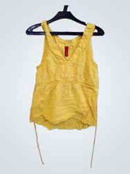 Vero Moda Yellow Sleeveless Top