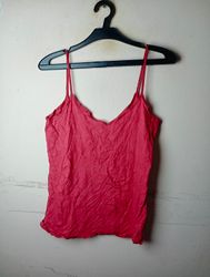 Kiabi Red Spaghetti Strap Tank Top