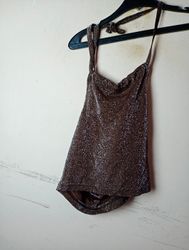 VERO MODA Haut Halter Pailleté