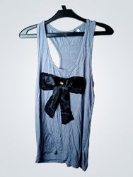 New Look Racerback Tank Top with Bow Detail