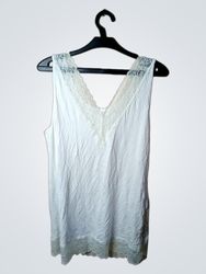 TEZENIS White Lace Trim Tank Top