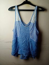 Hollister Blue Striped Cami Top