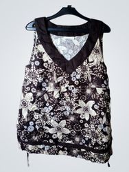 Yessica AT C&A Floral Print Sleeveless V-Neck Top