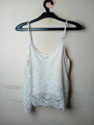 Abercrombie & Fitch White Lace Cami Top