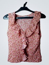 Floral Ruffle Top