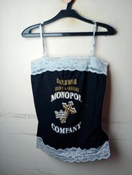 Monopol Company Black Lace Trim Cami