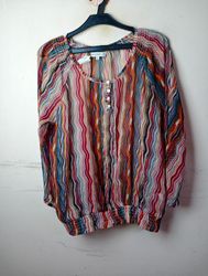 FLASH WOMAN Multicolour gestreifte Bluse