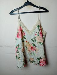 BIK BOK Floral Print Lace Trim Cami