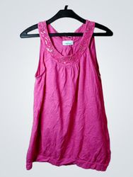 Yessica Pink Beaded Tank Top