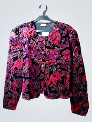 Floral Velvet Jacket