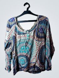 Cache Cache Women's Bohemian Print Long Sleeve Top