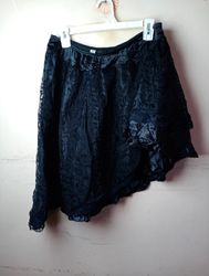 Schwarzer Spitzenrock 4XL