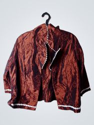 Embroidered Brown Jacket
