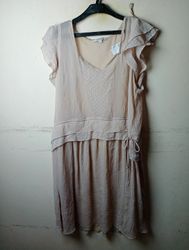Clockhouse Women's Beige Ruffle Dress