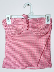 SamiSu Pink Gingham Tube Top
