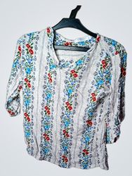 Shadows Womens Wear Bluse mit Blumenmuster