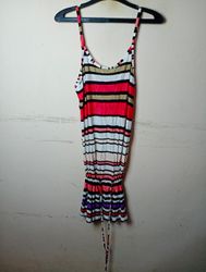 Yessica Striped Spaghetti Strap Dress
