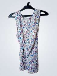 Beloved Woman Floral Print Sleeveless Dress with B..
