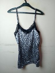 Multi Sesi Leopardenmuster Spitzenbesatz Camisole-..