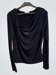 GOOD AMERICAN Black Long Sleeve Top
