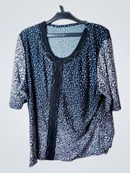 Black and White Polka Dot Blouse