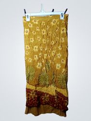 Yessica Yellow Floral Print Maxi Skirt