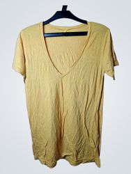 Frenchi Yellow V-Neck T-Shirt